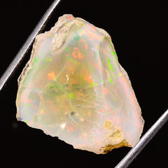 100% Natural Welo Fire Ethiopian Opal Rough Loose Gemstone 25X21X15 MM 30.5 Cts. Sunkarton