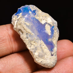 100% Natural Welo Fire Ethiopian Opal Rough Loose Gemstone 35X24X13 MM 40 Cts. Sunkarton