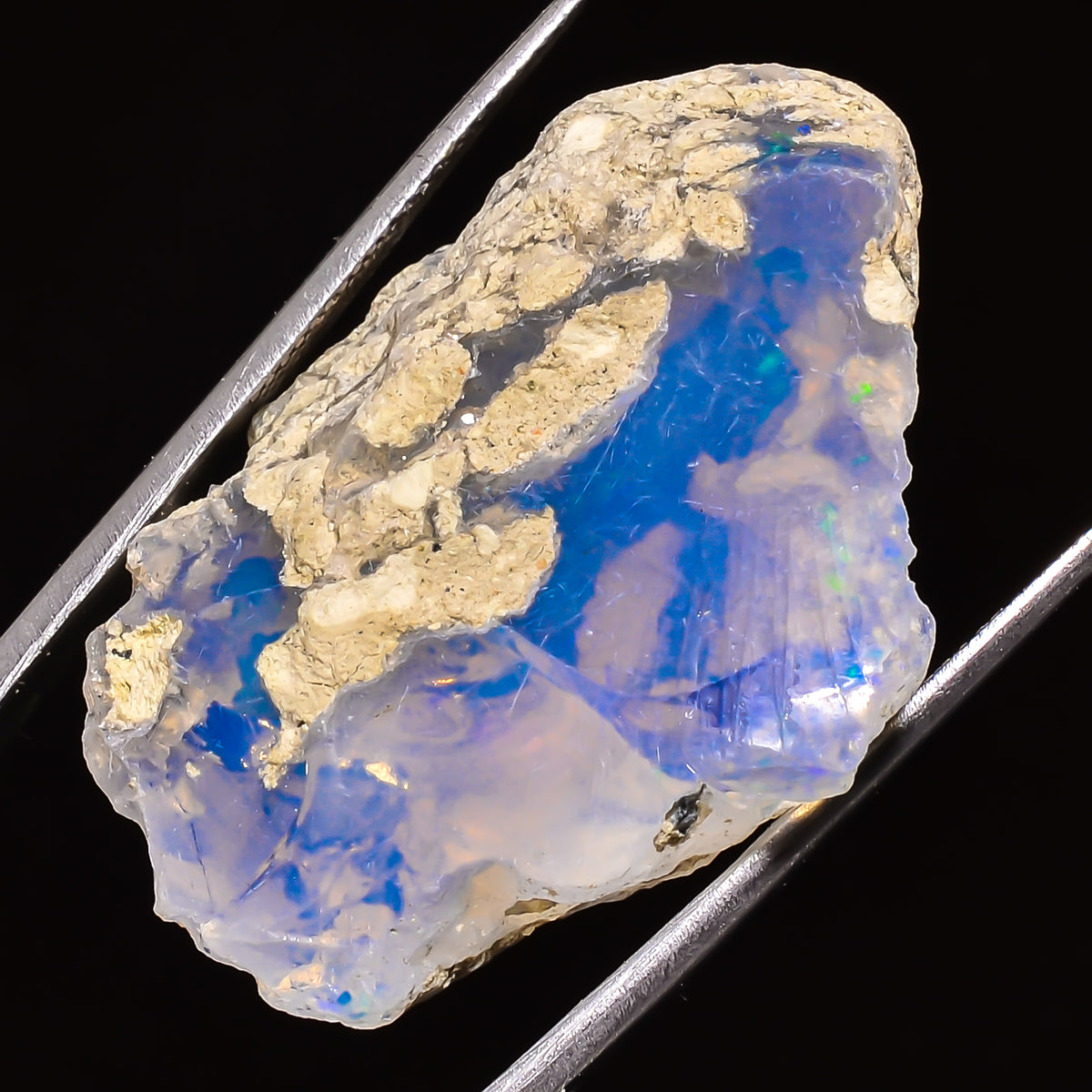 100% Natural Welo Fire Ethiopian Opal Rough Loose Gemstone 35X24X13 MM 40 Cts. Sunkarton
