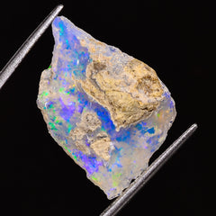 100% Natural Welo Fire Ethiopian Opal Rough Loose Gemstone 25X16X9 MM 12 Cts. Sunkarton