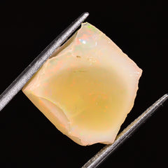 100% Natural Welo Fire Ethiopian Opal Rough Loose Gemstone 16X15X9 MM 12.5 Cts. Sunkarton