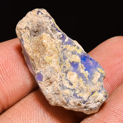 100% Natural Welo Fire Ethiopian Opal Rough Loose Gemstone 25X13X12 MM 16 Cts. Sunkarton