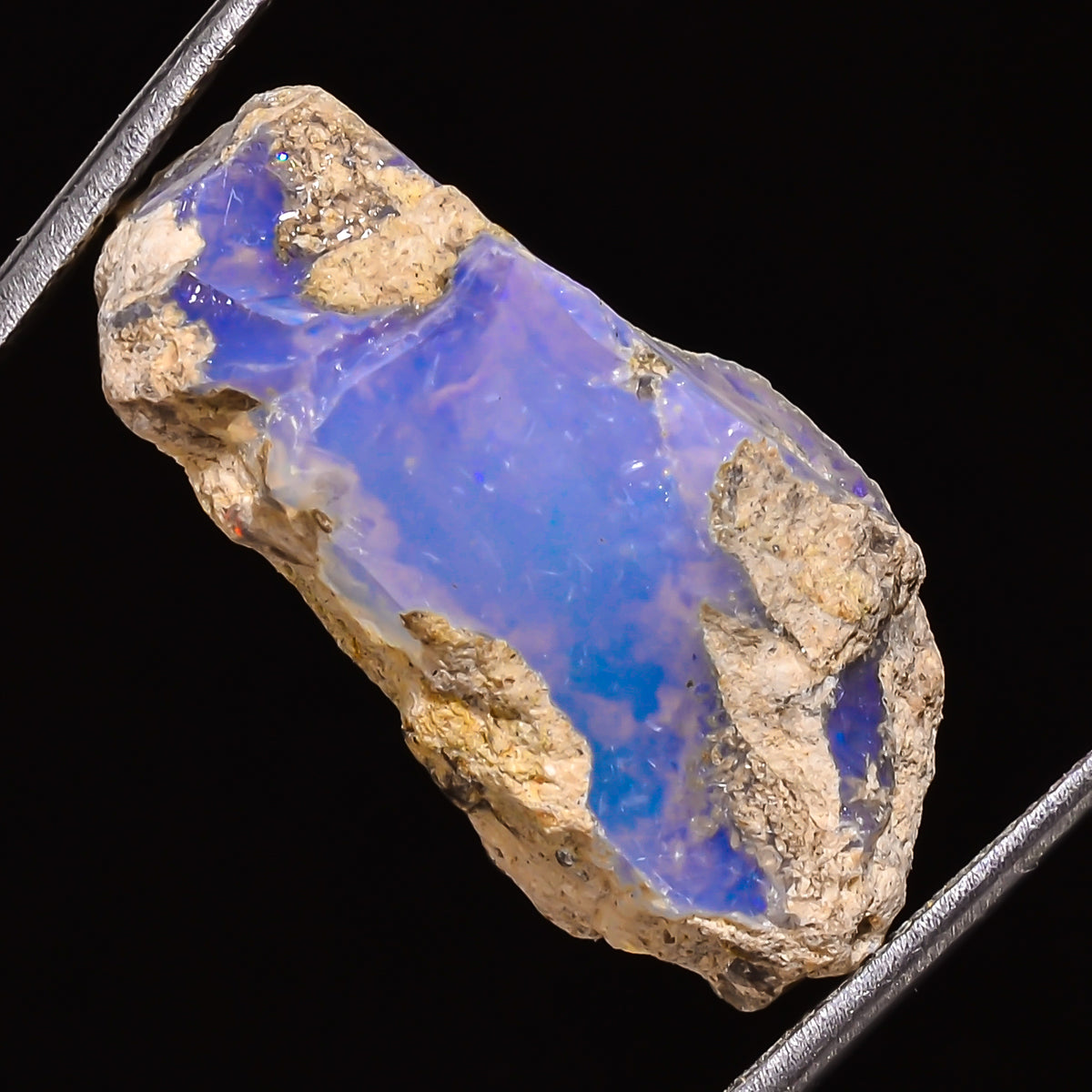 100% Natural Welo Fire Ethiopian Opal Rough Loose Gemstone 25X13X12 MM 16 Cts. Sunkarton