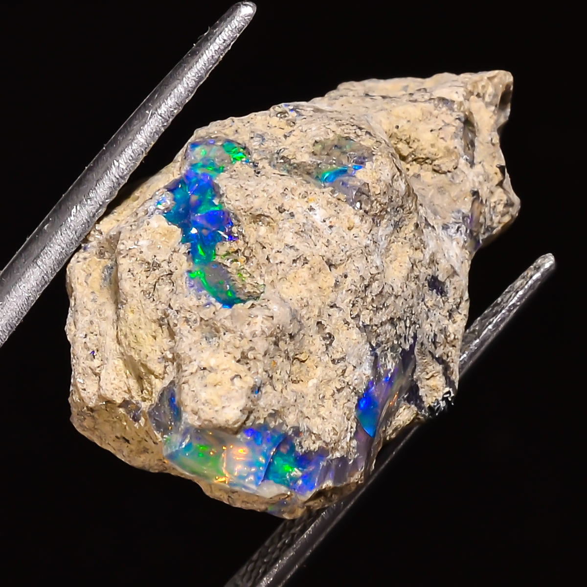 100% Natural Welo Fire Ethiopian Opal Rough Loose Gemstone 26X16X14 MM 22 Cts. Sunkarton