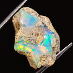 100% Natural Welo Fire Ethiopian Opal Rough Loose Gemstone 23X18X13 MM 18.5 Cts. Sunkarton