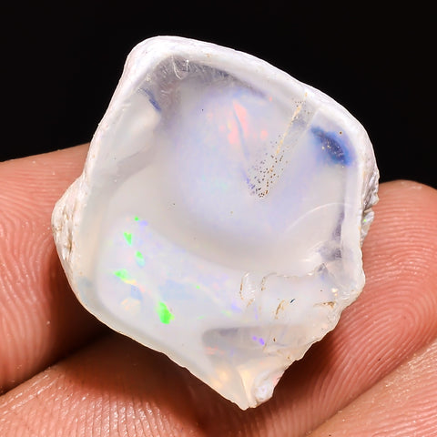 100% Natural Welo Fire Ethiopian Opal Rough Loose Gemstone 23X20X12 MM 25 Cts. Sunkarton