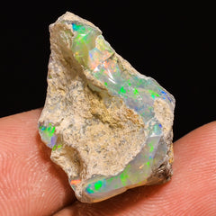 100% Natural Welo Fire Ethiopian Opal Rough Loose Gemstone 21X14X8 MM 14.5 Cts. Sunkarton