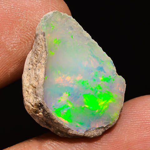 100% Natural Welo Fire Ethiopian Opal Rough Loose Gemstone 20X15X10 MM 12 Cts. Sunkarton