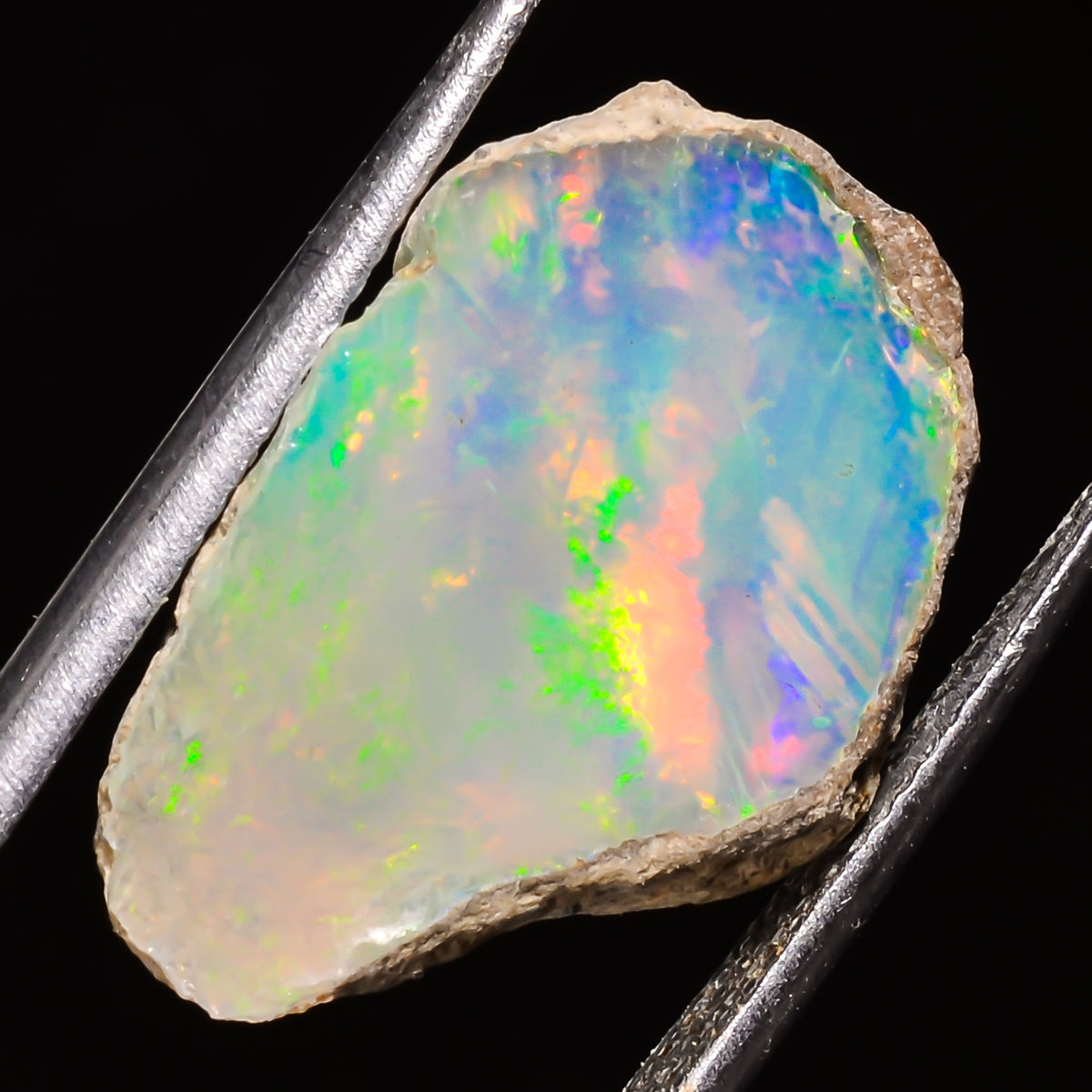 100% Natural Welo Fire Ethiopian Opal Rough Loose Gemstone 20X15X10 MM 12 Cts. Sunkarton