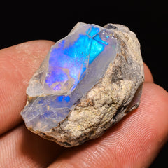 100% Natural Welo Fire Ethiopian Opal Rough Loose Gemstone 29X21X17 MM 39.5 Cts. Sunkarton