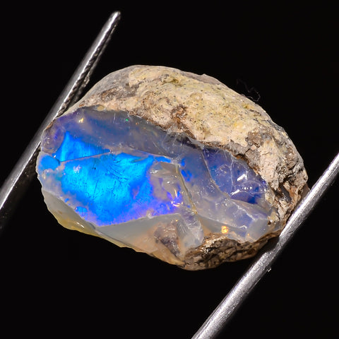 100% Natural Welo Fire Ethiopian Opal Rough Loose Gemstone 29X21X17 MM 39.5 Cts. Sunkarton
