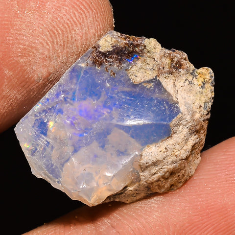 100% Natural Welo Fire Ethiopian Opal Rough Loose Gemstone 21X17X7 MM 11 Cts. Sunkarton